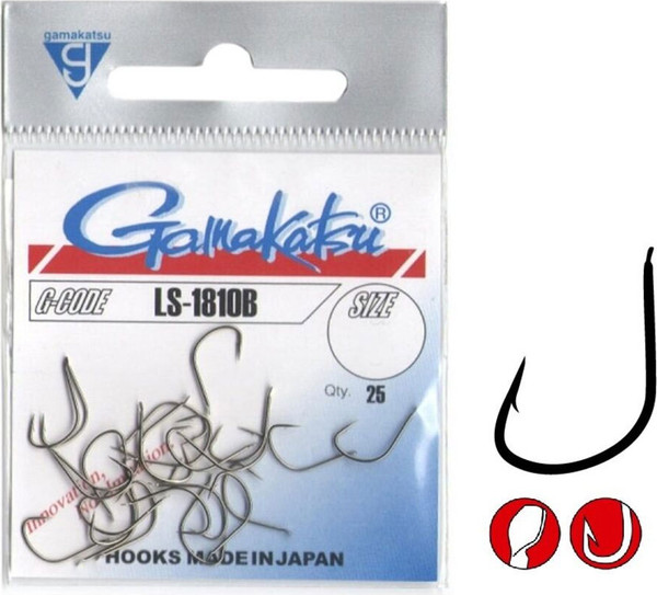 Изображение товара Набор крючков рыболовных Gamakatsu LS-1810B Hooks Bronze №8 / 146548-008 (25шт)