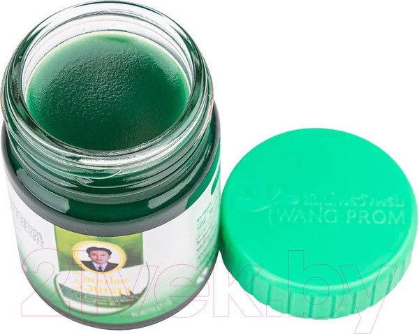 Изображение товара Бальзам для тела Wang Prom Зеленый тайский охлаждающий c экстрактом барлерии (50г)