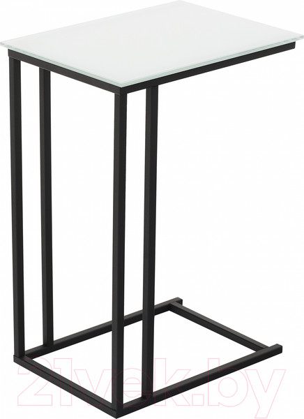 Изображение товара Приставной столик РасГар Престиж (белый/черный)
