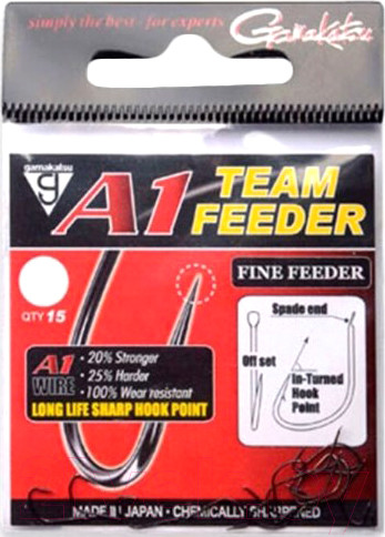 Изображение товара Набор крючков рыболовных Gamakatsu A1 Team Feeder Fine Feeder №14 / 185076-014