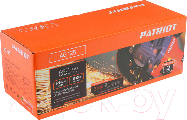 Изображение товара Угловая шлифовальная машина PATRIOT AG125