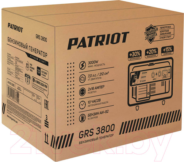 Изображение товара Бензиновый генератор PATRIOT GRS 3800