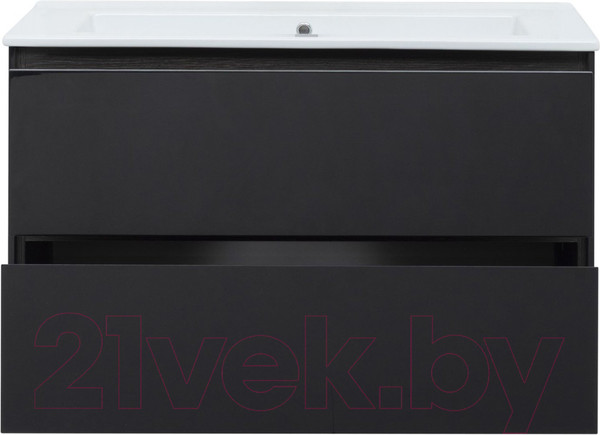 Изображение товара Тумба под умывальник Aquanet Милан 105 / 316690 (черный глянец)