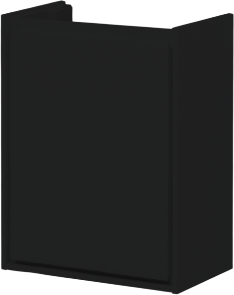 Изображение товара Тумба под умывальник Aquanet Милан 45 / 306378 (черный глянец)