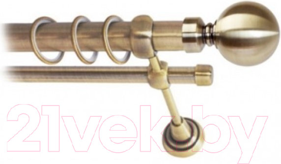 Изображение товара Набор наконечников для карниза Lm Decor YF059 Шар большой 25мм (2шт, антик)