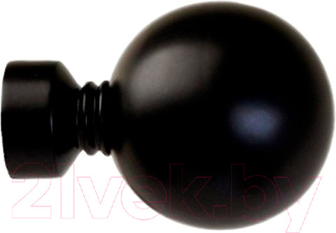 Изображение товара Набор наконечников для карниза Lm Decor YF059 Шар большой 25мм (2шт, черный матовый)