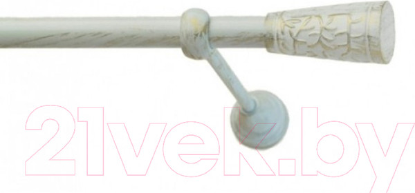 Изображение товара Набор наконечников для карниза Lm Decor YF066 Византия 25мм (2шт, белое золото)