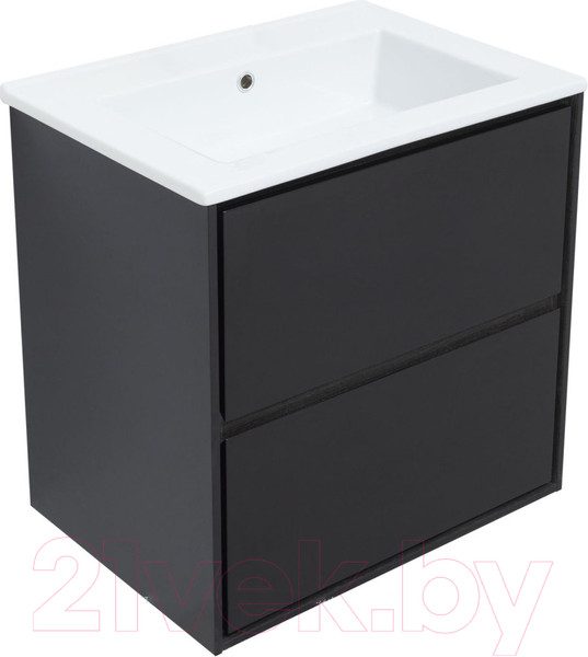 Изображение товара Тумба под умывальник Aquanet Милан 65 / 306379 (черный глянец)