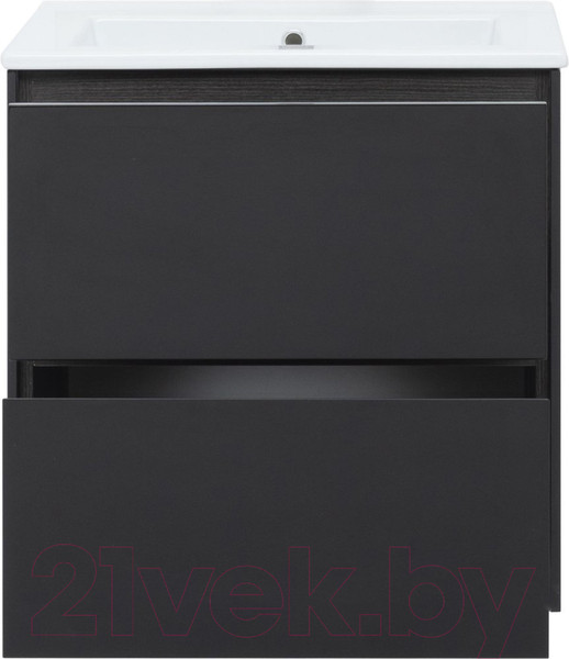 Изображение товара Тумба под умывальник Aquanet Милан 65 / 306379 (черный глянец)
