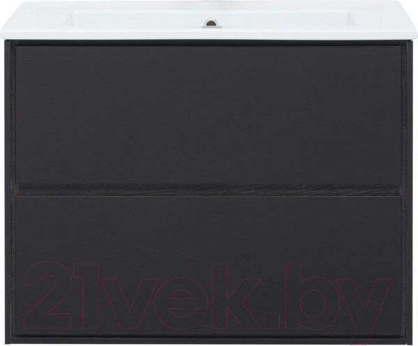Изображение товара Тумба под умывальник Aquanet Милан 85 / 316703 (черный глянец)