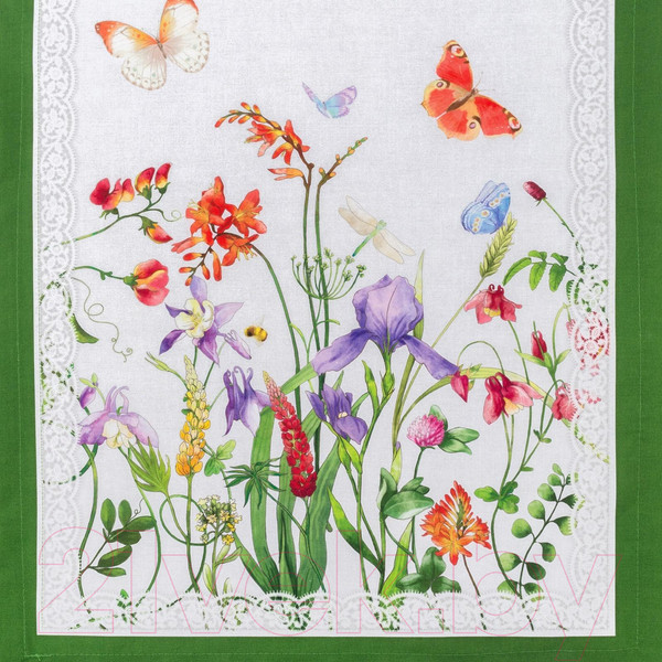 Изображение товара Дорожка на стол Этель Луговые цветы / 4026196 (40x146)