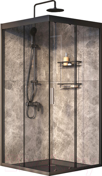 Изображение товара Душевой уголок AM.PM Gem 90x90 WK90EO (черный)