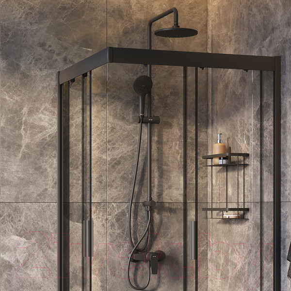 Изображение товара Душевой уголок AM.PM Gem 90x90 WK90EO (черный)