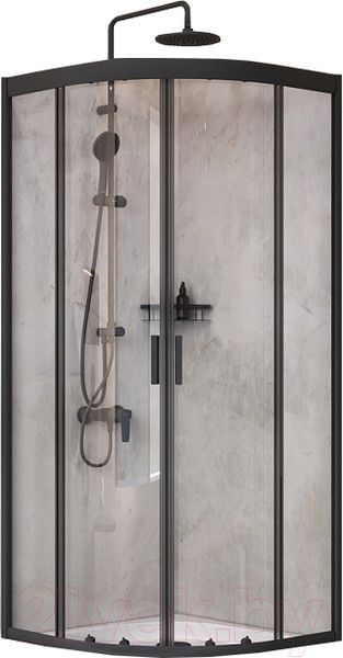 Изображение товара Душевой уголок AM.PM Gem 80x80 WK90EM (черный)