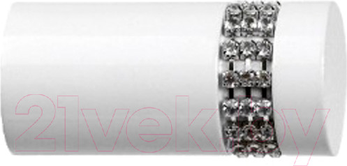 Изображение товара Набор наконечников для карниза Lm Decor YF116 Имидж 25мм (белый глянец)