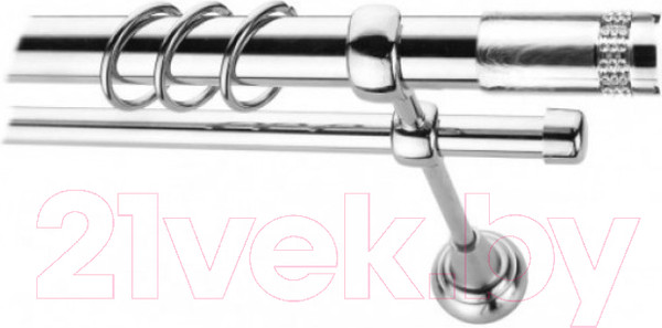 Изображение товара Набор наконечников для карниза Lm Decor YF116 Имидж 25мм (хром)