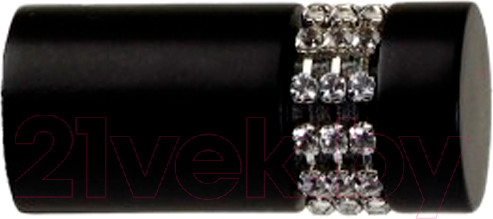 Изображение товара Набор наконечников для карниза Lm Decor YF116 Имидж 25мм (черный матовый)