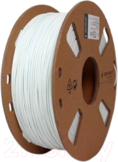 Изображение товара Пластик для 3D-печати Gembird 3DP-PLA-FL-01-W (1.75мм, 1кг, белый)