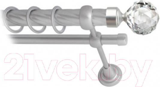 Изображение товара Набор наконечников для карниза Lm Decor YF130 Кристалл 25мм (2шт, сатин)
