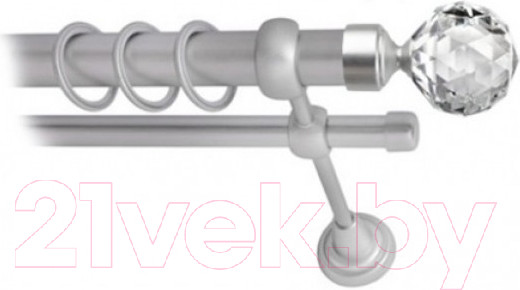 Изображение товара Набор наконечников для карниза Lm Decor YF130 Кристалл 25мм (2шт, сатин)