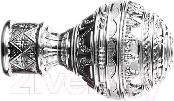 Изображение товара Набор наконечников для карниза Lm Decor YF161 Ампир 25мм (2шт, хром)