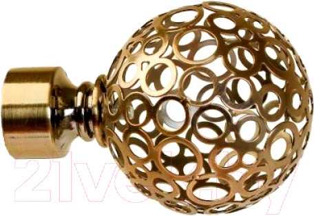 Изображение товара Набор наконечников для карниза Lm Decor YF095 Ажур 25мм (2шт, антик)