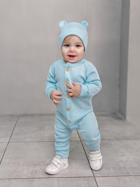 Изображение товара Комплект одежды для малышей Amarobaby Fashion / AB-OD21-FS5001/19-56 (голубой, р.56)