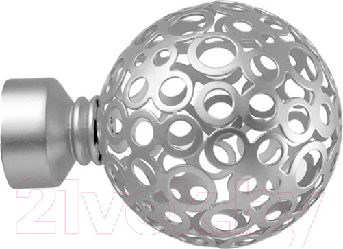 Изображение товара Набор наконечников для карниза Lm Decor YF095 Ажур 25мм (2шт, сатин)