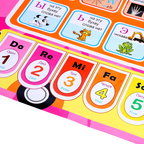 Изображение товара Развивающий плакат Sima-Land Азбука CD625RE / 168116, мягкая обложка