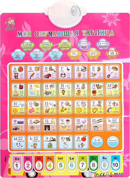 Изображение товара Развивающий плакат Sima-Land Азбука CD625RE / 168116, мягкая обложка