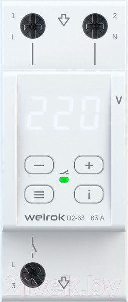 Изображение товара Реле напряжения Welrok D2-63