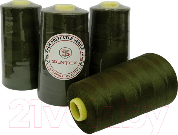 Изображение товара Набор швейных ниток Sentex 100% полиэстер 50/2 5000 ярдов 1357 (4шт)