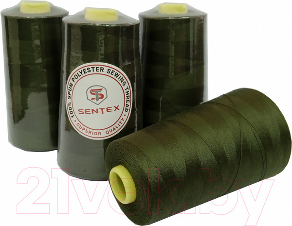 Изображение товара Набор швейных ниток Sentex 100% полиэстер 50/2 5000 ярдов 1358 (4шт)