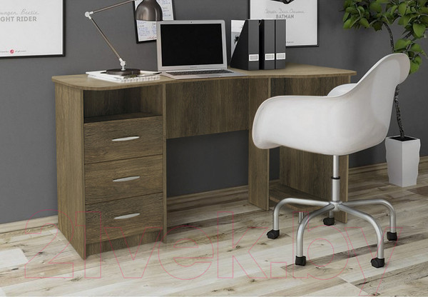 Изображение товара Компьютерный стол Артём-Мебель Вист СН-110.09 (дуб экспрессив бронзовый)