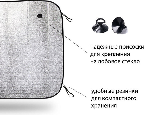 Изображение товара Защитная шторка Autoprofi SUN-100 (M)