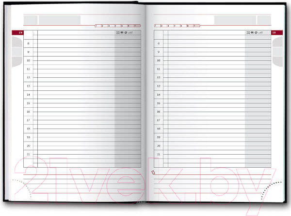 Изображение товара Ежедневник Brunnen Агенда Софт / 796 36-202 (красный)