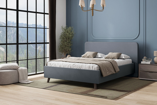 Изображение товара Каркас кровати Stolline Ванесса 04 80x200 (темно-серый)