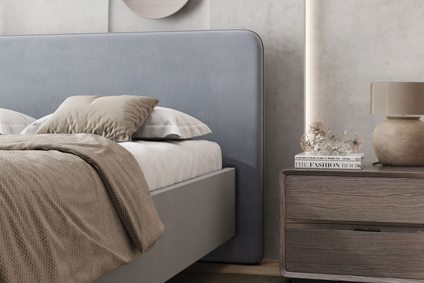 Изображение товара Каркас кровати Stolline Ванесса 18 160x200 (светло-серый)