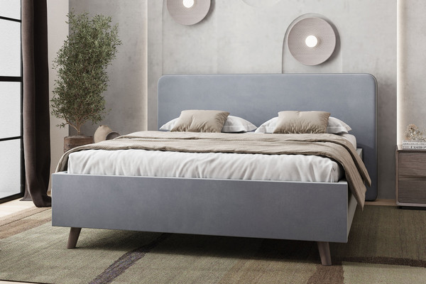 Изображение товара Каркас кровати Stolline Ванесса 18 160x200 (светло-серый)