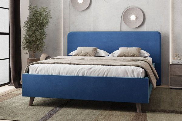 Изображение товара Каркас кровати Stolline Ванесса 20 160x200 (синий)