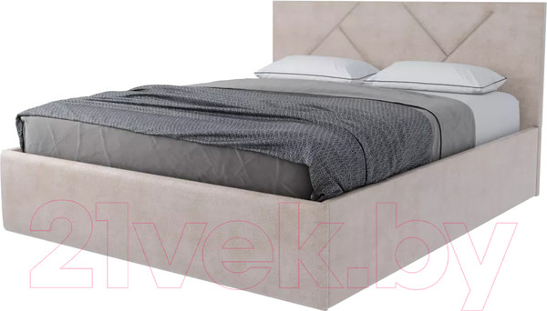 Изображение товара Каркас кровати Stolline Лима 01 с ПМ/Н 160x200 (велюр velutto 04)