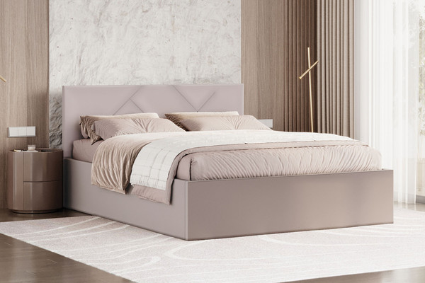 Изображение товара Каркас кровати Stolline Лима 01 с ПМ/Н 160x200 (велюр velutto 04)