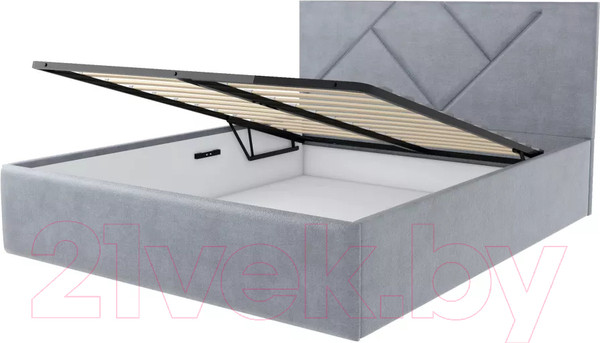 Изображение товара Каркас кровати Stolline Лима 08 с ПМ/Н 180x200 (велюр Velutto 12)