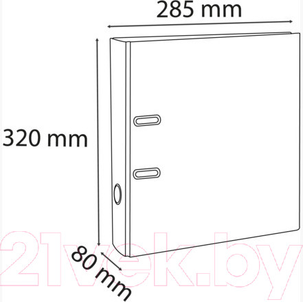 Изображение товара Папка-регистратор Exacompta Aquarel / 53564E (голубой)