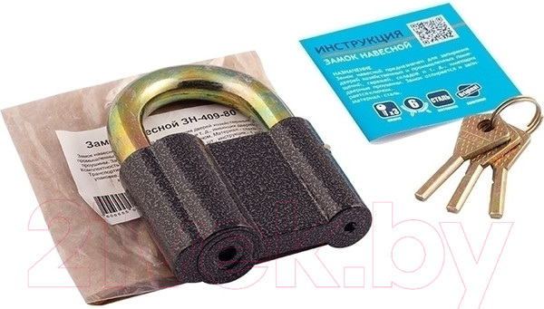 Изображение товара Замок навесной Нора-М ЗН-409-80мм (3кл)