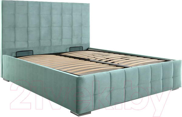 Изображение товара Каркас кровати Stolline Пассаж 2 17 с ПМ/Н 160x200 (велюр Velutto 14)