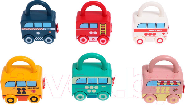 Изображение товара Развивающий игровой набор Zabiaka Машинки замочки / 7534425