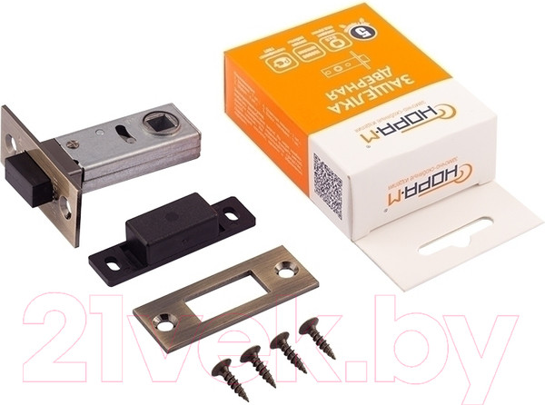 Изображение товара Защелка врезная Нора-М С-50М (старая бронза)