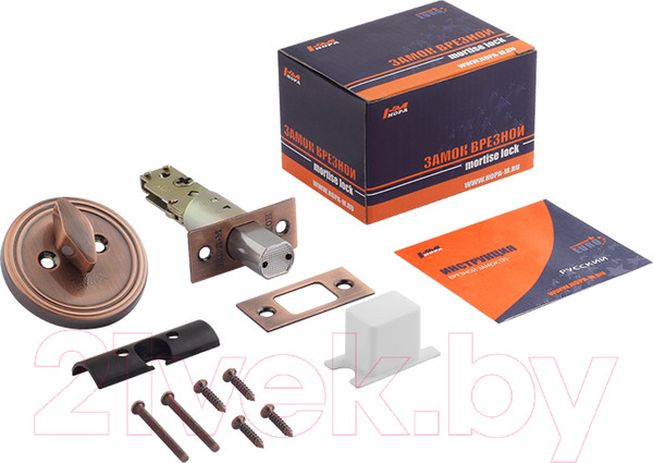 Изображение товара Замок врезной Нора-М D5 (старая медь)