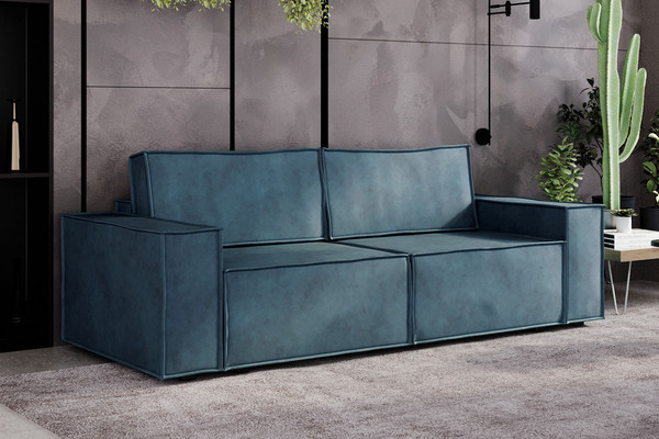 Изображение товара Диван Stolline Лофт 07 (Milano 8 аквамарин)